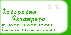 krisztina harangozo business card